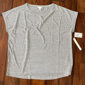 Caslon womens striped tee